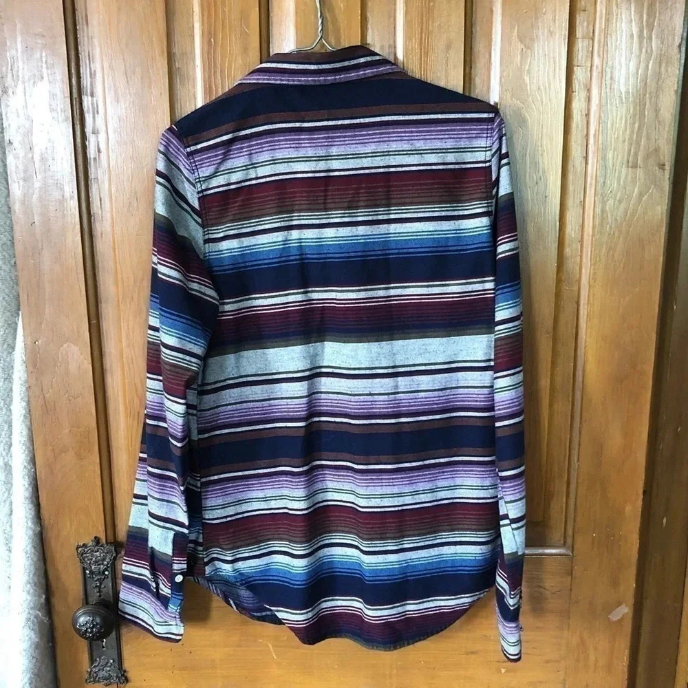 ROXY Striped Button Up - Picture 4 of 9